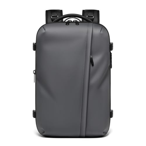 ZAICOLER Mochila de Sellado al Vacío Gran Capacidad 19 Pulgadas Candado Antirrobo Correas Acolchadas 3D de Malla Mochila de Almacenamiento al Vacío con Seguro Multicapa Impermeable (GREY)