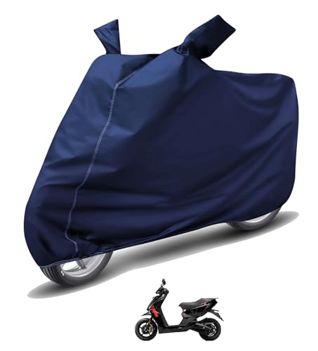 Image of Auto Hub Waterproof Scooty Cover Compatible with Ather 450X Dustproof, UV Protection Two Wheeler Scooty Ather 450X Cover - Blue