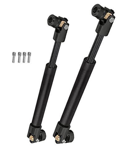 ARRCat RC Crawler Drive Shaft 94-125MM Upgrades for 1/10 Axial SCX10 2 Redcat D90 Gen7/Pro RC4WD GEN8 SCX10-II,Steel #45 Universal Driveshaft,Metal Axles Part Hop-Ups,Black (94-125MM & 116-170MM)