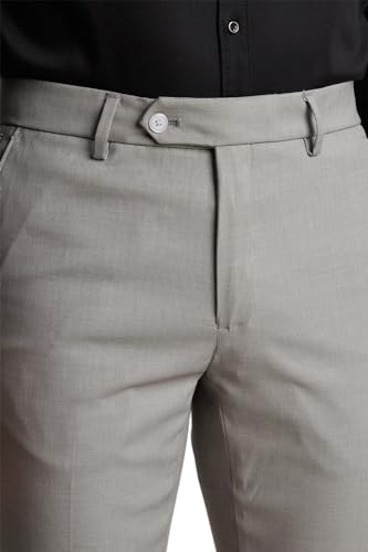 Image of Peter England Premium Formal Trousers - Cross Pocket Style