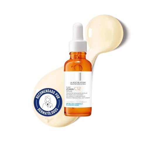 La Roche Posay, Pure Vitamin C12 Sérum Antiedad con Vitamina C, Corrige Arrugas, Ilumina y Alisa la Piel, Antioxidante, Renovación Celular, Para Todo Tipo de Pieles, 30ml