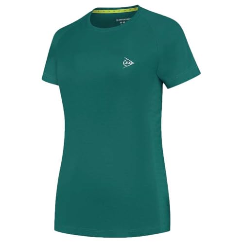 T-Shirt Dunlop Club pour Femmes au coloris unique Atlantic Deep col ras du cou S
