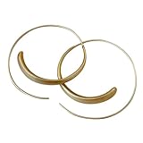 LIOOBO 哑光磨砂质感金色耳圈 レディースシンプルピアス おしゃれアクセサリー 毎日使いになデコラティブイヤースタッズ 特別な日や にも