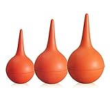 Eastchem Laboratory Tool Red Rubber Squeeze Bulb Ear Syringe Ball,30ml,60ml,90ml