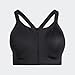 adidas Women's TLRD Impact Luxe High Support Zip Bra, Black/White, 42DD