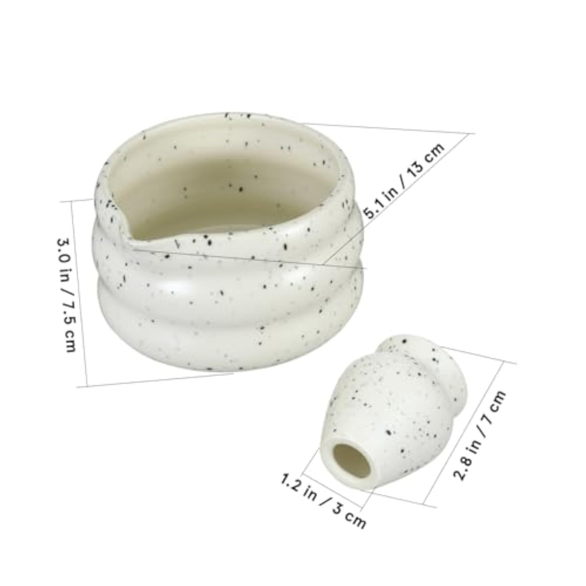 Japanese Matcha Tea Set with Ceramic Bowl and Whisk
