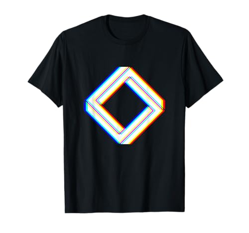 Trippy Formas Geométricas Arte Abstracto Ilusión Óptica EDM Camiseta