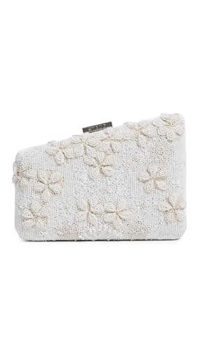 STAUD Womens Carmella Beaded Clutch Garden Party One Size