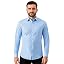 Blue Non Wrinkle Dress Shirt Men