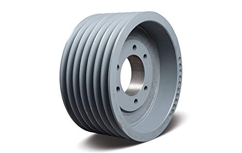 TB Woods 1307C Classical V-Belt Sheave, C Belt Section, 7 Grooves, F Bushing required, Cast Iron, 13.40