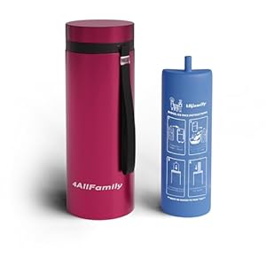 4ALLFAMILY Nomad Big 48H 1-7 Pen Insulin Cooler Travel CASE Medicine Cooler TSA Approved Box EpiPen Carry Case Medical Travel Cooler Bag Diabetic Pen Travel Hard Shell Insulina with Biogel Ice Pack