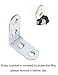 L Bracket Corner Brace 18 Pieces with 72 Screws Set Stainless Steel 40mmx40mm Metal Joint Right Angle Brackets Fastener, (40mmx40mm 18 Pieces)