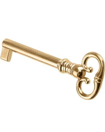 Gedotec Schubert Clé de meuble en métal plaqué laiton | 1 pièce | Clé de rechange...