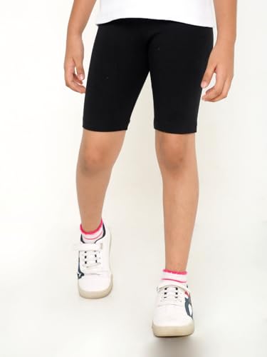 Image of TotzTouch Girls Cotton Stretchable Cycling Shorts | Girls Summer Shorts