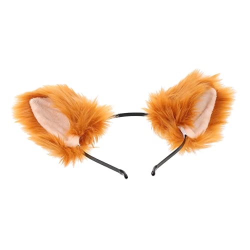 TOPPERFUN 毛並みの良い狐狸耳コスプレ用ヘアバンド かわいい動物耳装飾 パーティー誕生日仮装用アクセサリー ?色