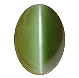 Ayush Gems - Piedra preciosa de ojo de gato 9.25 con certificación Ratti original natural Lesunia Lehsuniya - Piedra preciosa suelta