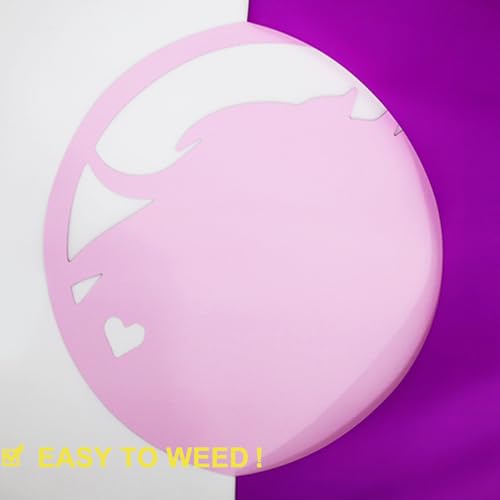 Image of FUNKAKA Fluorescent Purple HTV Heat Transfer Vinyl Rolls, 12 inch x 10ft Neon Purple Iron on Vinyl for All Cutter Machines PU Stretchy HTV Vinyl for T-Shirt Easy to Cut & Weed for Heat Transfer Design