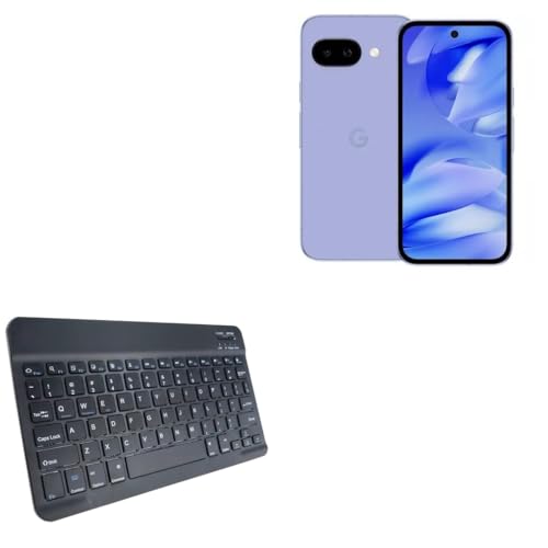 BoxWave Keyboard Compatible with Google Pixel 9a - SlimKeys Bluetooth Keyboard, Portable Thin with Chiclet-Style Keys - Jet Black