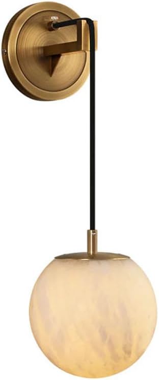 Modern Brass Wall Lamp with Shade - Hardwired Elegant Sconce Lighting for Bedroom, Living Room, Hallway, Stairs, and Study - Indoor Decor Fixture