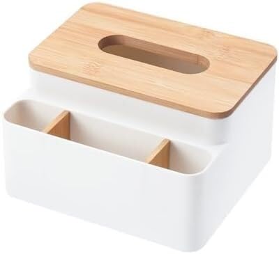 Boîte à mouchoirs compartimentée pour ranger la table de salon
