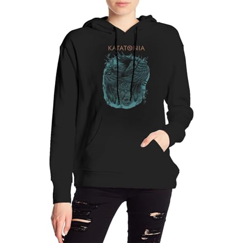 Katatonias Hoodie Casual Fashion Long Sleeve Hooded Sweatshirt Unisex Pullovers Top