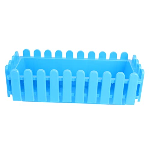 BESPORTBLE Blumentopf Zaun Rechteckiger Blumenkasten, Kunststoff...