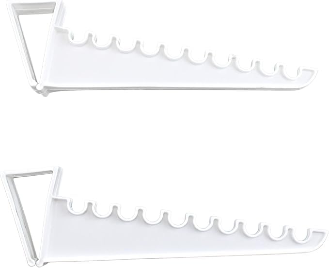 Over The Door Hanger 2 Pack Over Door Coat Hanger Plastic Ironing Hooks Heavy Duty Space Saving Dress Organisers Non-Drilling Doors Towel Hanger Holds Up to 10 Hangers of Clothes Hats & Bags White