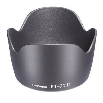 SUPERNIC branded Camera Flower Lens Hood for Canon Eos Camera Lens Et 60 Replacment 18-55Mm 55-250Mm with microfiber cloth