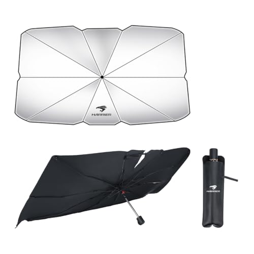ハリアー 専用 車用 サンシェード 傘 HARRIER 対応 車 フロンドガラス用 日除け傘 自由に曲がるハンドル ハリアー 30系 60系 80系 S G グレード 適用 カーサンシェード 高遮光性 断熱 折りたたみ式 UVカット ダッシュボード保護 カ