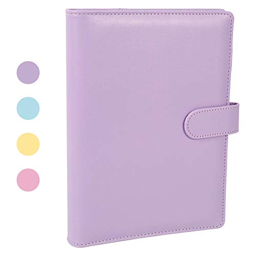 falllea A5 PU Leather Ring Binder Budget Binder A5 Notebook Binder Pockets