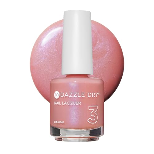 Dazzle Dry Nail Lacquer (Step 3) - Milky Way - An iridescent seashell pink. Semi-sheer shimmer. (0.5...
