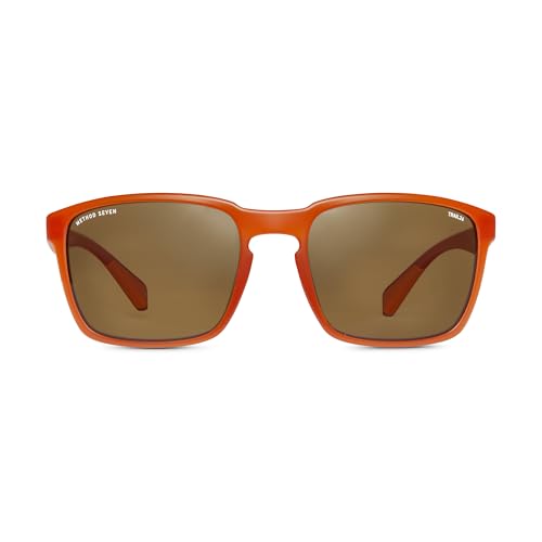 Method Seven Silverton TRAIL26 Sunglasses for Trail Runners (Translucent Orange)