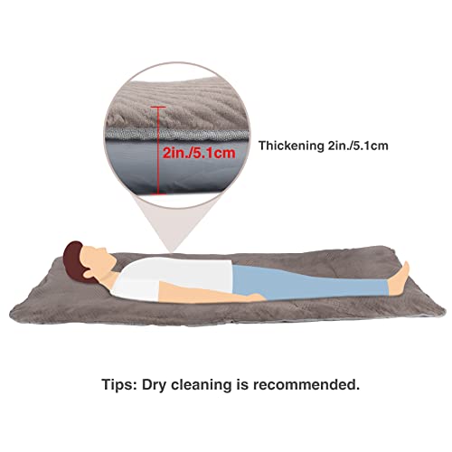 Stonehomy Camping Cot Pad For Adults, Portable Soft Thick Xl Cotton Sleeping Cot Mattress Pad With Carry Bag For Outdoor Indoor, 74.8X27.5 Inches, Brown #TOP4