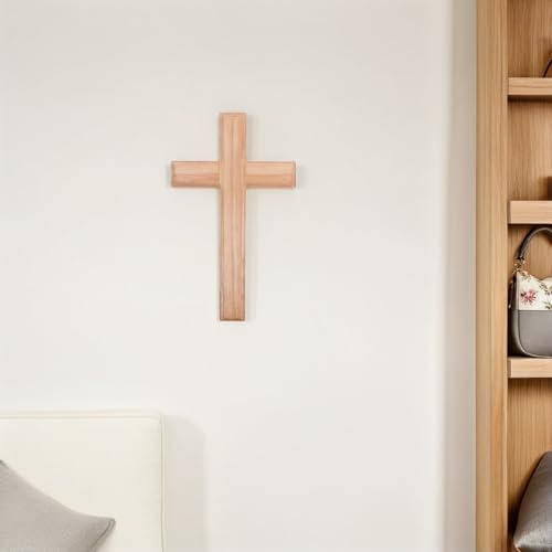 Cruz de madera de iglesia y hogar para decoración religiosa de pared 6