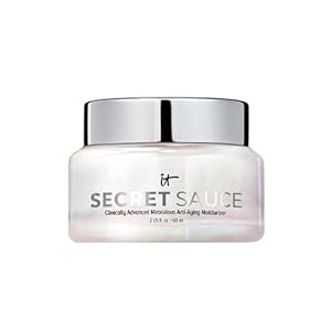 IT Cosmetics Secret Sauce Anti-Aging Moisturizer – Hydrating & Plumping Facial Cream – For Fine Lines, Wrinkles, Dark Spots – Vegan – Day or Night – 2 Fl. Oz