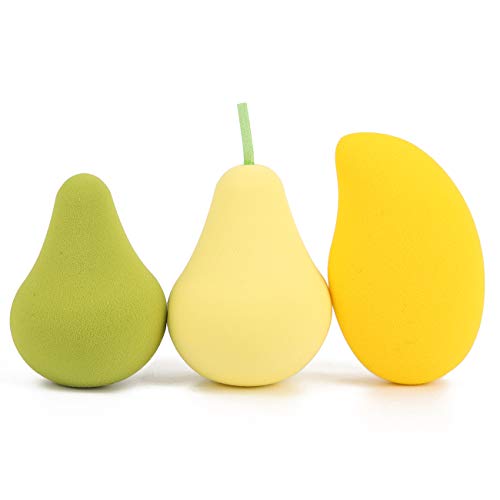 3Pcs Makeup Sponge Set Blender Beauty Foundation Blending Sponge, Beauty Cosmetic Puff Powder to Make up Tools Multi-colored Makeup Sponges
