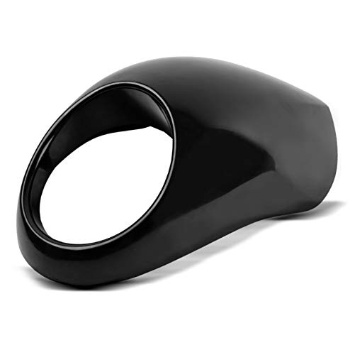 Scheinwerfer Frontmaske für Harley Davidson Dyna Super Glide 95-04 schwarz