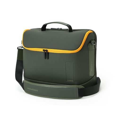 MOKOBARA Transit Briefcase 15.6 Inch Laptop Bag 15L Office Use | Waterproof Nylon 11 Inch Ipad Pro Microsuede Laptop Slot Detachable Strap Ergonomic H