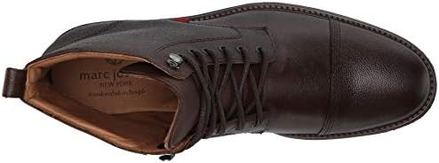 Marc Joseph New York Men's Leather Made in Brazil Luxury Laceup Lug Boot Ankle, Brown Mini Grainy, 7 | Image 4