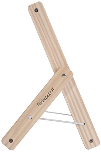 Kindsgut Abakus Rechenschieber aus Holz, zum Zählen und Rechnen bis 100, hochwertige Qualität, dezente Farben und Schlichtes Design, Rosa