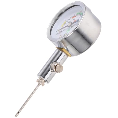 Healvian Medidor de Presión para Balones Deportivos Ligero y Portátil Manómetro de Metal para Baloncesto y Fútbol en Partidos Oficiales y Juegos de Pelota