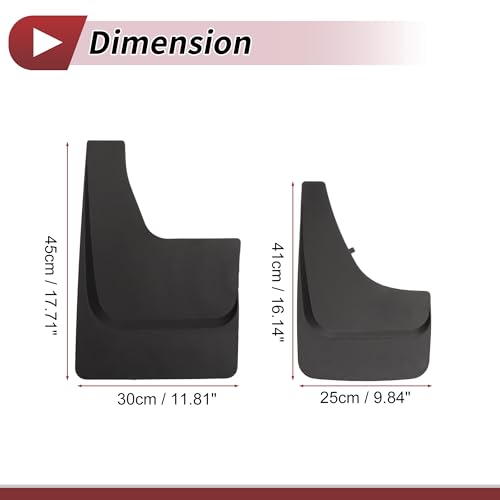 Image of 1 Set Mud Flaps Splash Guards for SUV, for Truck Front and Rear Mud Guards W /Mount Accessories