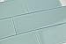 Light Astoria Blue Glass Subway Tile Popular Kitchen backsplashes and Bathroom, Sample
