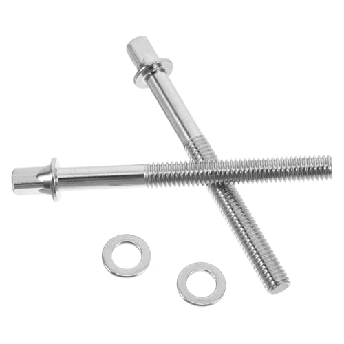 Juego de tornillos de tensión para bombo, micrófono y tom, 60 mm, con arandelas, accesorios para batería miniatura 1