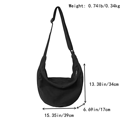 Canvas Crossbody Bag for Women and Men Trendy Messenger Bag Casual Shoulder Bag Weekend Shopping Work3