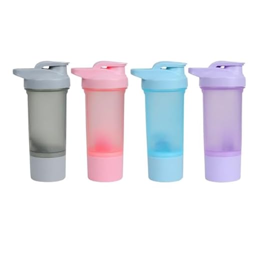 Coqueteleira Whey Shaker Academia Compartimento Suplementos Divisórias 500ml (Preto)