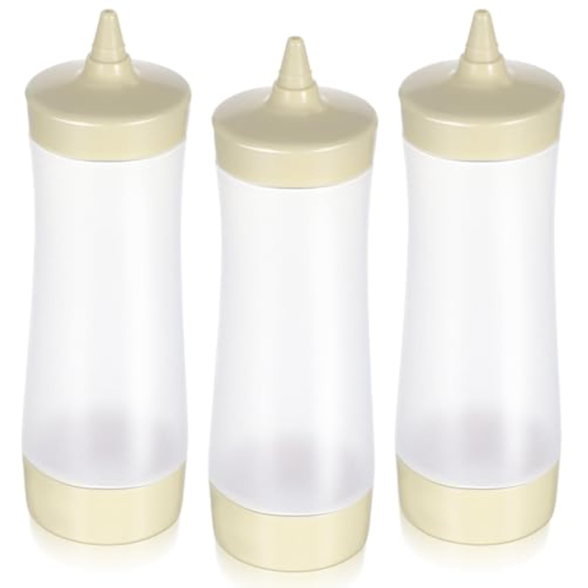 3 Pack Condiment Squeeze Bottles for Sauces