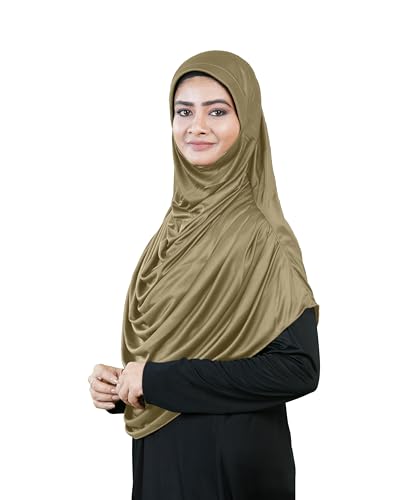 Image of Mehar Hijab Stretchable Frilled Hijab Scarf for Muslim Women | Soft Polyester Stylish Hijab for Women & Teenagers Faeezah Hijab