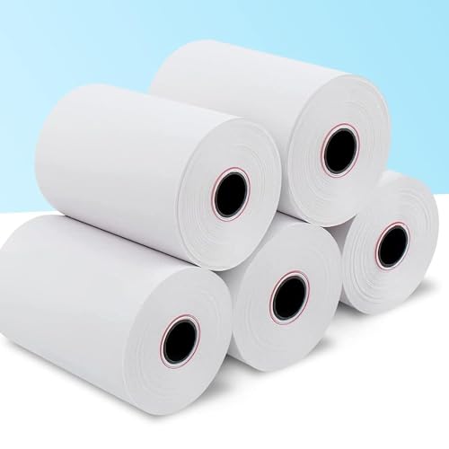 Image of Shreyans Thermal Receipt Paper Roll - 58mm(2 inch) x 15 Meter (Pack of 25)