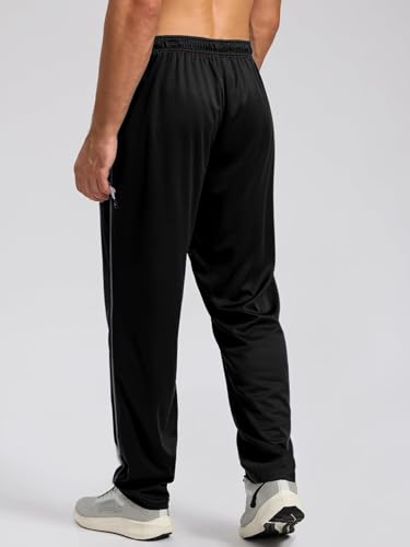 Image of Pinkmint Men's Cotton Comfort Fit Drawstring Track Pants with Side Pockets | Relaxed Fit | Men's Cotton Joggers